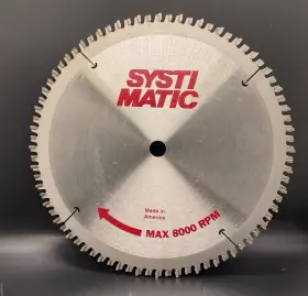 50602 Systematic New Open Box 10 Inch 80t Atb Melamine Veneer Saw Blade 8000rpm