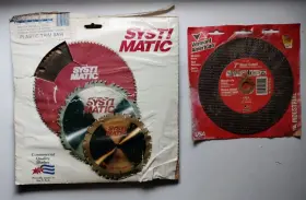 Systi Matic 2195 Saw Blade Lot-systi #1410-60t- 10 Inch Plastic Trim Vermont 7 Steel Cutoff