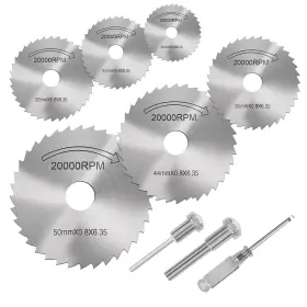 Szyunq 765045306646 Cutting Wheel Set For Drills Rotary Tool 8pcs Hss Drill Saw Blades St