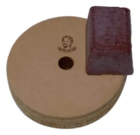 Tamrod Holdings Llc 684753742181 3 Inch Leather Stropping And Polishing Wheel For Bench Grinders With 10mm Arbor 3/
