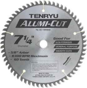 18560 Tenryu 7-1/4in Alumi-cut Saw Blade