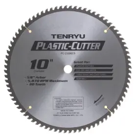 Tenryu 609778101089 Pc-25580cb 10 Inch Plastic Cut Blade