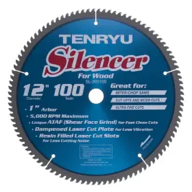 Sl-305100 Tenryu 609778102918 12 Inch 100 Tooth Carbide Blade
