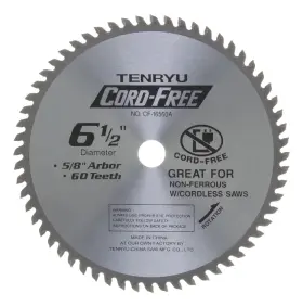 Cf-16560a Tenryu Cf16560a 6-1/2 Inch 60t Non-ferrous Blade