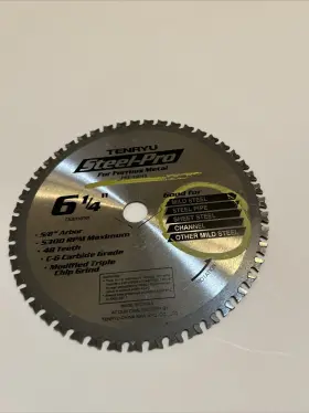 Prf-16048 Tenryu Steel-pro 6 1/4 Inch Steel Cutting Carbide Tipped Saw Blade