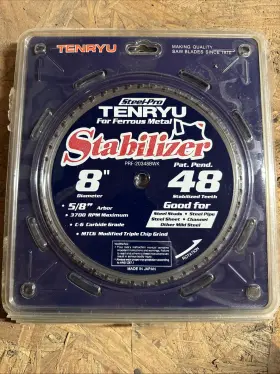 Prf-20348bwk Tenryu 8- Inch 48t Steel-pro Stabilizer Cutting Blade 5/8 Ko