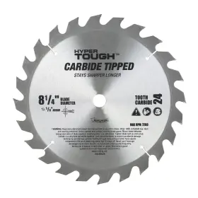 Au30037z Test Rite Hyper Tough New Condition 8-1/4 Inch 24t Circular Saw Blades Steel Material