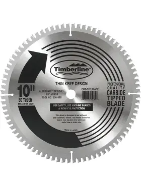 Sbl100080 Timberline - Blade 10 Inch X80t A.t.b 250-800
