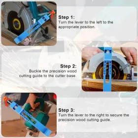 Tinoaly 883148342344 Adjustable Base Guide For Precision Wood Cutting With Electriccircularsawmilling