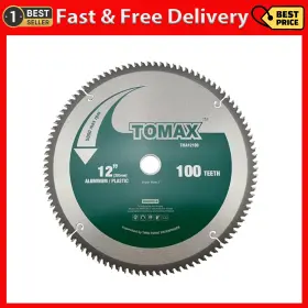 Tomax 445041847895 12-inch 100 Tooth Tcg Aluminum And Non-ferrous Metal Saw Blade With 1-inch