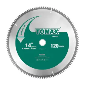 Tomax 712190581329 14-inch 120 Tooth Tcg Thin Aluminum And Non-ferrous Metal Saw Blade With 1- Inch