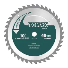 B01lx1ivlt Tomax 10-inch 40 Tooth Atb Finishing Saw Blade With 5/8-inch Arbor