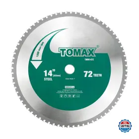 B07gdcwtzg Tomax 14 Inch 72 Tooth Industrial Level Steel And Ferrous Metal Saw Blade With 1