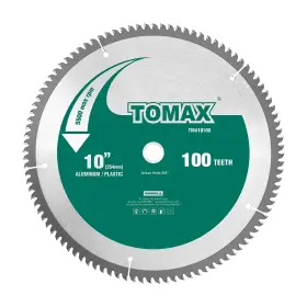 Tma10100 Tomax 10-inch 100 Tooth Tcg Thin Aluminum And Non-ferrous Metal Saw Blade With 5/8-