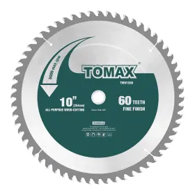 Tmw1060 Tomax 10-inch 60 Tooth Atb Fine Finish Saw Blade With 5/8-inch Arbor