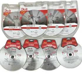 3645260 Tool Shop Eight 8 7-1/4ftft 150-tooth Circular Saw Blades Smooth Cuts On Plywood