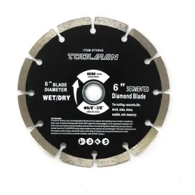 Sth043 Toolman Circular Saw Blade Segmented Universal Fit 6 Inch For Masonry