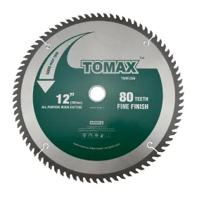 Tools 445034941906 12-inch 80 Tooth Atb Fine Finish Saw Blade With 1-inch Arbor