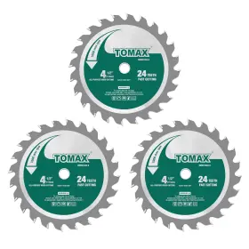 Tmw41224-3 Tools 3 Pack 4-1/2 Inch 24 Tooth Atb General Purpose Saw Blade With 3/8-inch Arbor