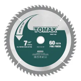 Tmw71460 Tools 7-1/4-inch 60 Tooth Atb Finishing Saw Blade With 5/8-inch Dmk Arbor