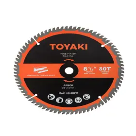 B0fplsd66p Toyaki 8-1/4-inch Miter Saw Blade Tcg Aluminum Working 80-tooth Ultra-fine