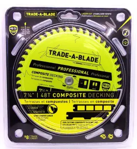 Tcsbp226 Trade-a-blade J Norske - 7-1/4 Inch X 48t Composite Decking #tcsbp226