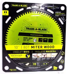 Tcsbp246 Trade-a-blade J Norske - 10 Inch X 80t Miter Wood Saw #tcsbp246
