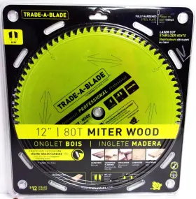 Tcsbp247 Trade-a-blade J Norske - 12 Inch X 80t Miter Wood Fine Finishing #tcsbp247