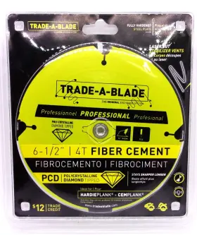 Tcsbp281 Trade-a-blade J Norske - 6-1/2 Inch X 4t Fiber Cement Diamond Tip #tcsbp281