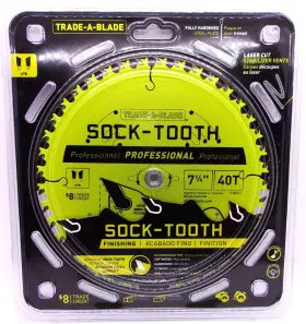 Tcsbs413 Trade-a-blade J Norske - 7 1/4 Inch X 40t Finishing Sock Tooth #tcsbs413
