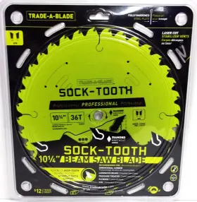 Tcsbs421 Trade-a-blade J Norske - 10-1/4 Inch X 36t Sock-tooth Beam Saw #tcsbs421