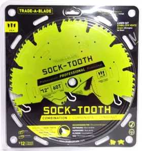Tcsbs433 Trade-a-blade J Norske - 12 Inch X 60t Combination Sock-tooth #tcsbs433