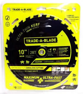 Tcsbt023 Trade-a-blade J Norske - 10 Inch X 28t Ultra Thin Kerf Framing #tcsbt023