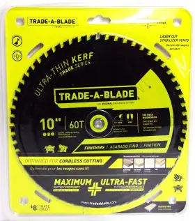 Tcsbt026 Trade-a-blade J Norske - 10 Inch X 60t Ultra Thin Kerf Finishing #tcsbt026