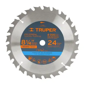 Truper 501206620922 Disco Sierra 8-1/4ft Para Madera 24 Dientes Centro 5/8ft