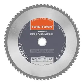 Twin-town B01n5mgcs0 Twin-town 14-inch 66 Teeth Dry Cut Mlid Steel And Ferrous Metal Cermet Saw