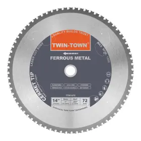 Twin-town B07d11c1x6 Twin-town 14-inch 72 Teeth Dry Cut Steel And Ferrous Metal Cermet Saw Blade