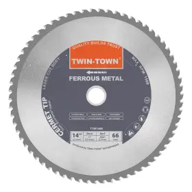 Ttm1466 Twin-town 14-inch 66 Tooth Steel And Ferrous Metal Saw Blade With 1-inch Arbor