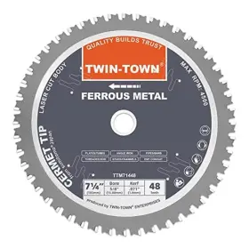Twin-town Ttm71448 Twin-town 7-1/4-inch 48 Teeth Dry Cut Steel And Ferrous Metal Cermet Saw Blade W