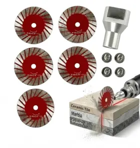 Tydlig 705353905124 1.57 Inch Professional Mini Diamond Saw Blades Set 5 Precision Cutting Disc F