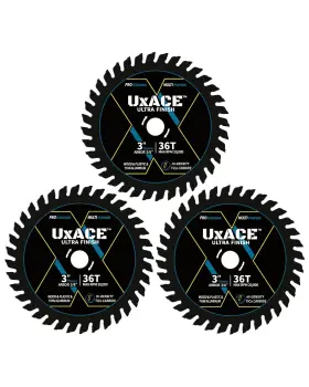 0336uf-3 Uxace 3-inch 36-tooth Circular Saw Blade With 3/8-inch Arbor Ultra Finish Ge