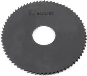 Uxcell 700955828482 100mm X 2.5mm 27mm Milling Cutter Hss 72t Slitting Saw Black
