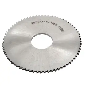 Uxcell 702105926000 80mm Od 2mm Thickness 72 Teeth Circular Machinist Milling Cutter Slitting Saw