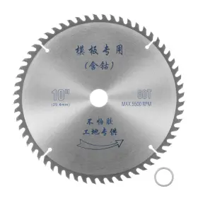 Uxcell 745060875648 10 Inch Circular Saw Blade 60 Teeth 0.98 Arbor Cutting Wheel For Wood