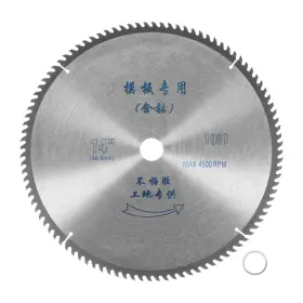 Uxcell 745060875716 14 Inch Circular Saw Blade 100 Teeth 1.18 Arbor Cutting Wheel For Wood