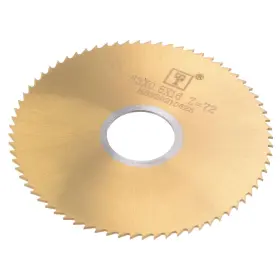 Uxcell 782685965675 63mm Dia 16mm Arbor 0.8mm Thick 72 Tooth Titanium Coated Circular Saw Blade