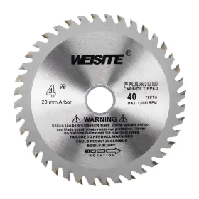 A18103100ux0465 Uxcell 4 Inch 109mm Circular Saw Blade 40t 5/8 Arbor Wood Tungsten Silver