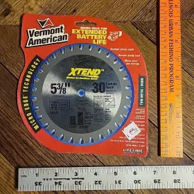 Vermont American 045325261231 5-3/8 Inch Cordless Circular Saw Blade 30 Carbide Teeth -