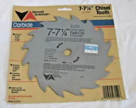 25249 Vermont American 2 Units - 7 Inch Chisel Tooth Steel Circular Saw Blade #25249