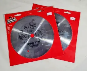 25350 Vermont American 2 - Saw Blades 7-7 1/4 Inch 200 Teeth Finish Trim Thin Rim #25350
